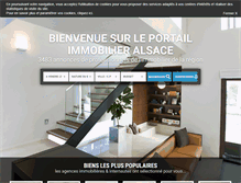 Tablet Screenshot of immobilier-alsace.net